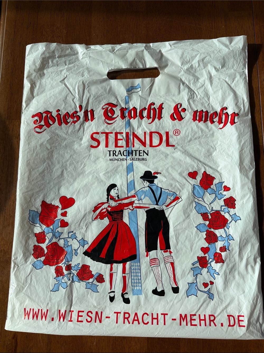 Women’s Blue and Red Traditional Dirndl from Steindl - Picture 7 of 7